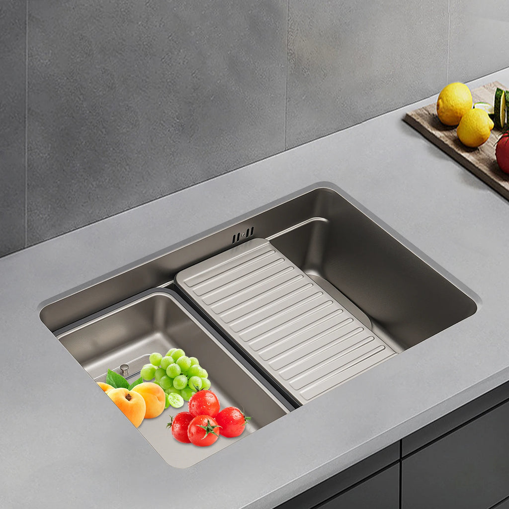 Stainless Steel Sink Low Noise Modern Kitchen Sink with Anti-Overflow Hole Easy to Clean Kitchen Facilities
