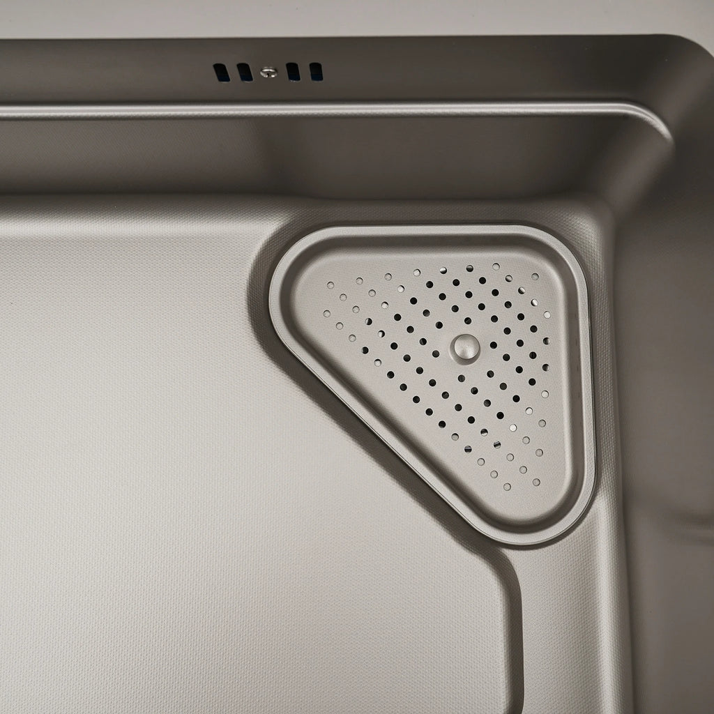 Stainless Steel Sink Low Noise Modern Kitchen Sink with Anti-Overflow Hole Easy to Clean Kitchen Facilities