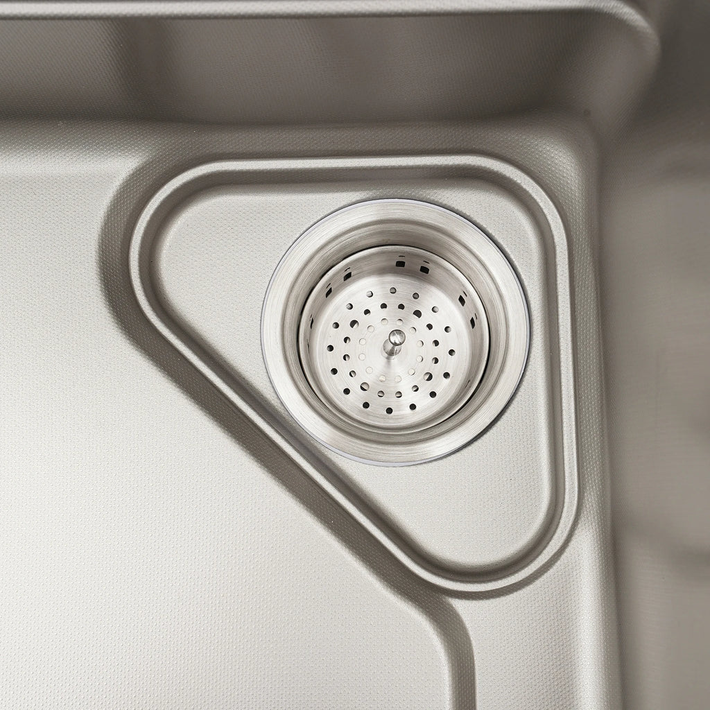 Stainless Steel Sink Low Noise Modern Kitchen Sink with Anti-Overflow Hole Easy to Clean Kitchen Facilities